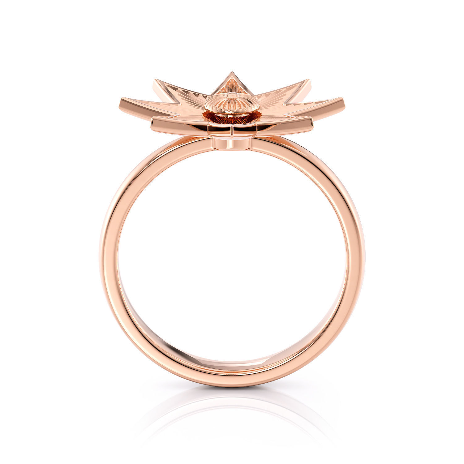 Star ring R 0333 printable 3d model 3D print model_7