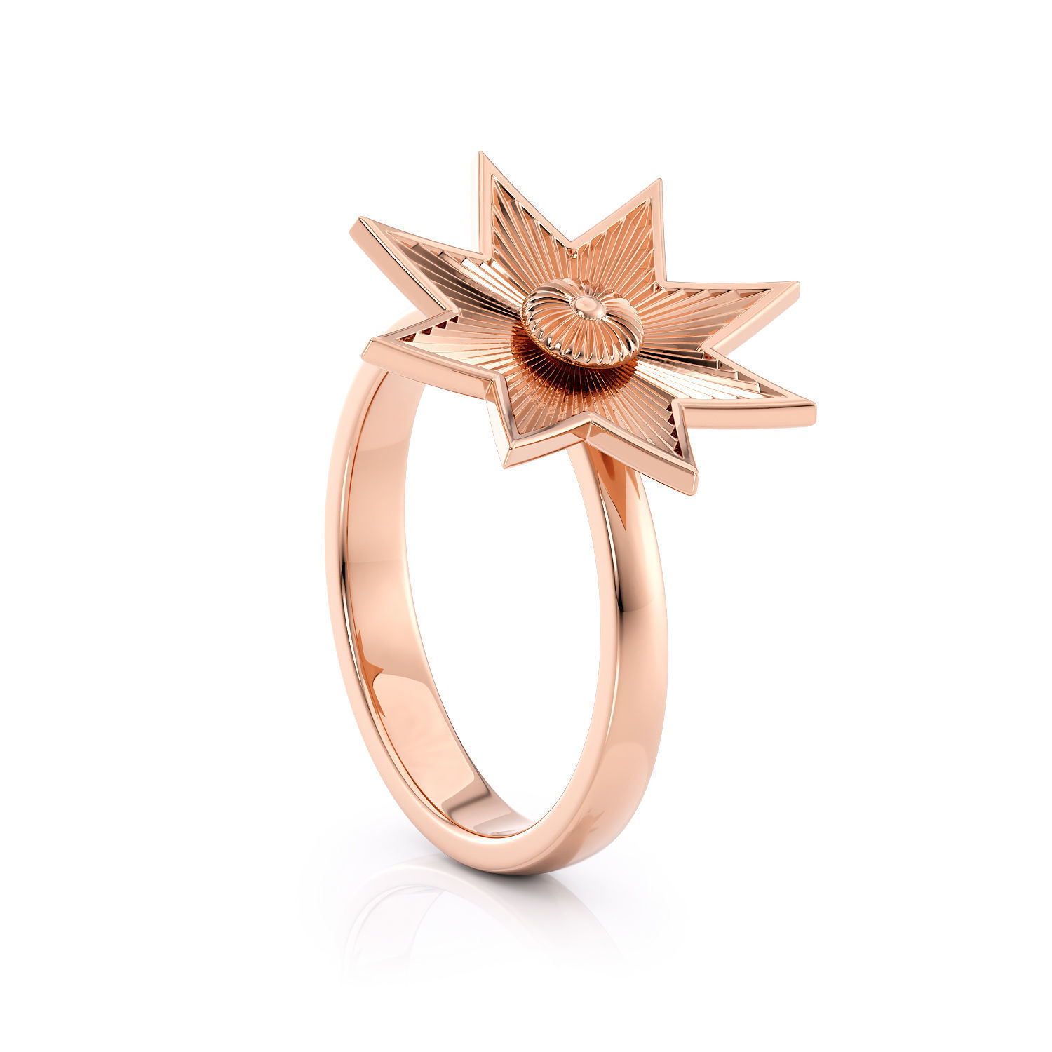 Star ring R 0333 printable 3d model 3D print model_8