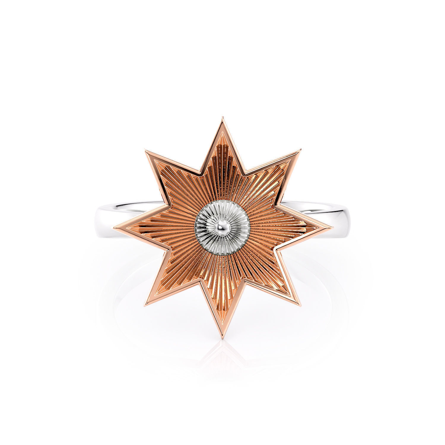 Star ring R 0333 printable 3d model 3D print model_13