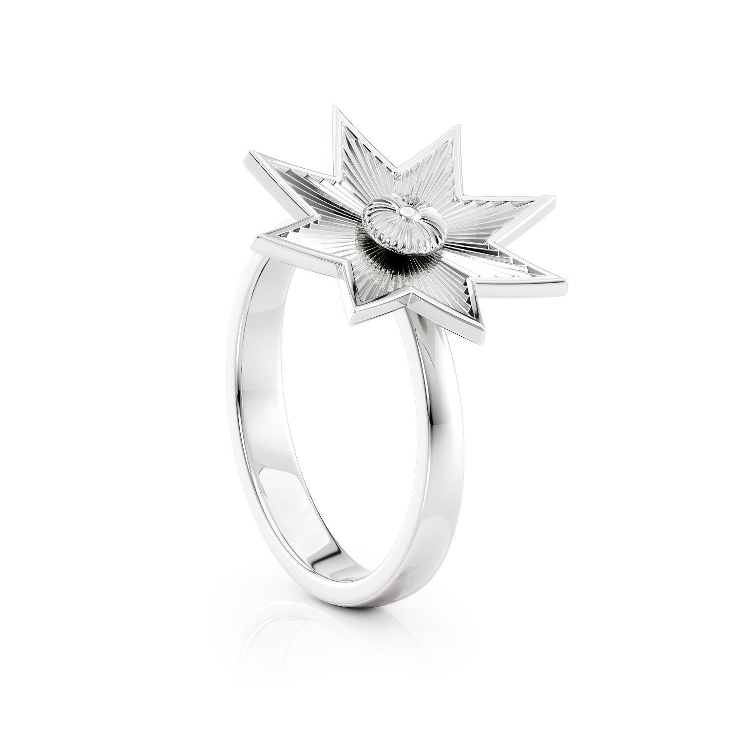 Star ring R 0333 printable 3d model 3D print model_12