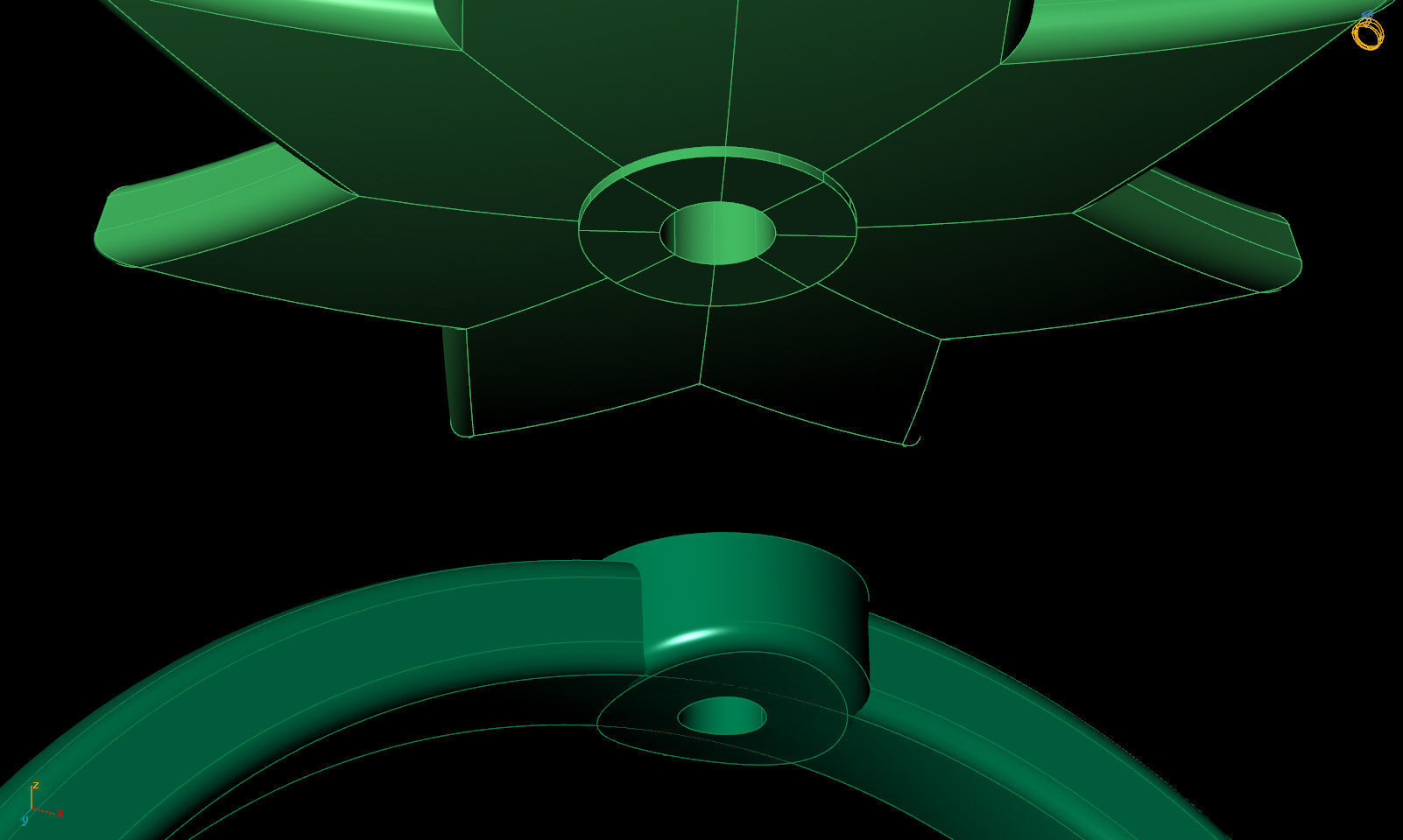 Star ring R 0333 printable 3d model 3D print model_31