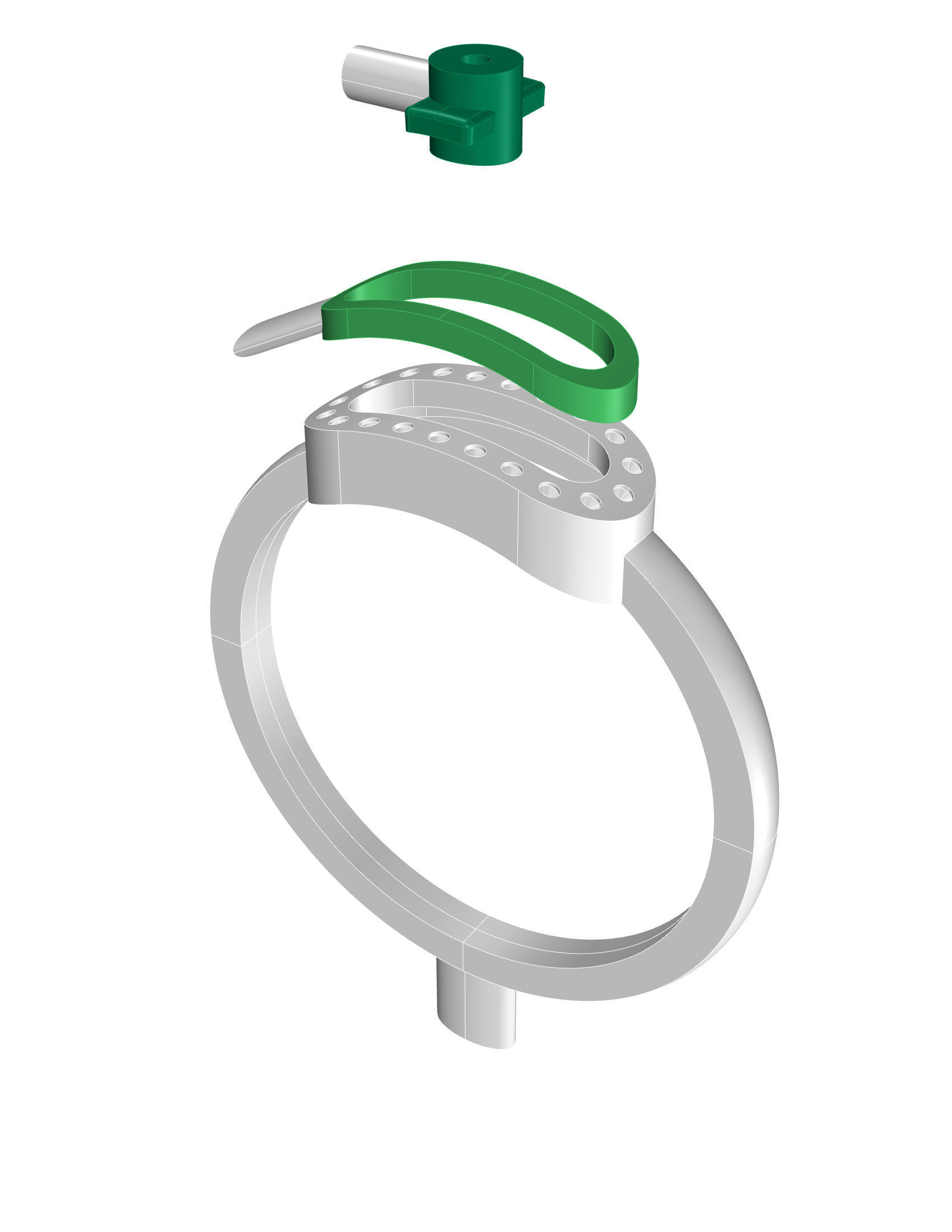 Fashion Messika RING 3dm and STL formats  3D print model_6