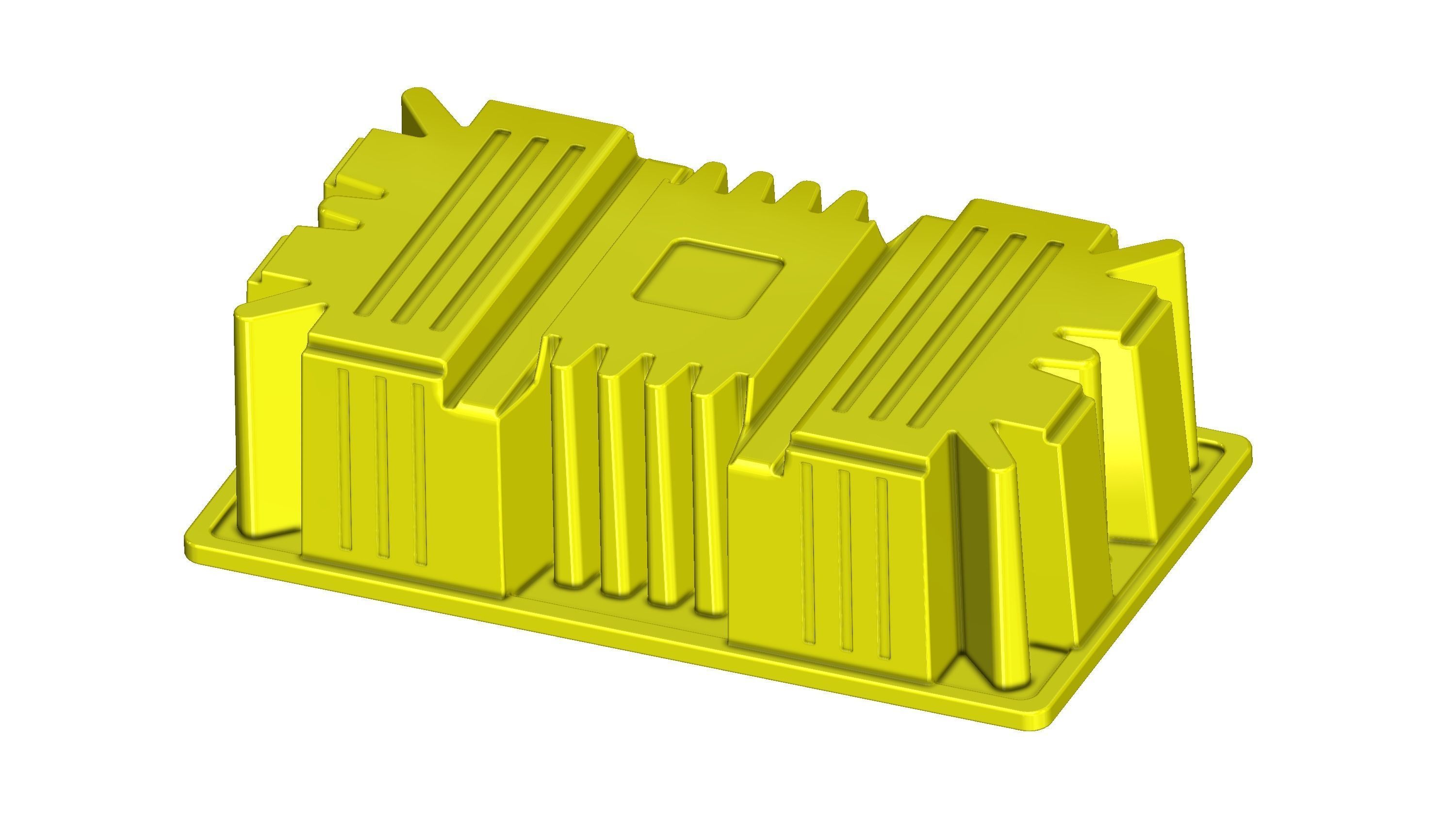 PLASTIC TRAY - BUND PALLET FOR 2 X 1000LTR  3D model_4