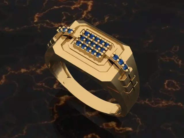 MEN RING 6 3D print model