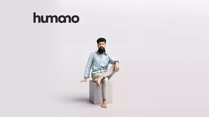 Humano Man on Yacht 2207-9 3D model