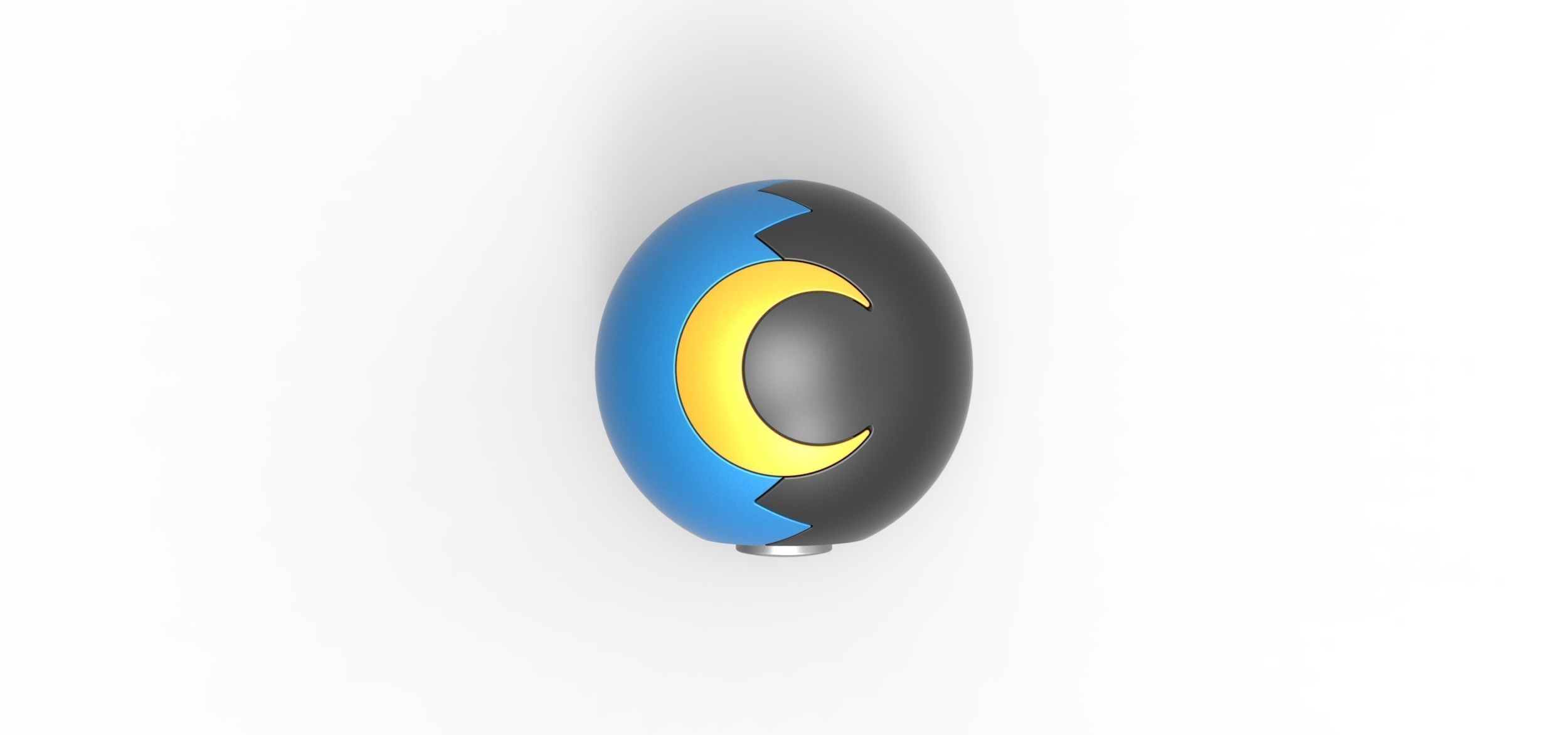 Moon Ball 3D print model_4