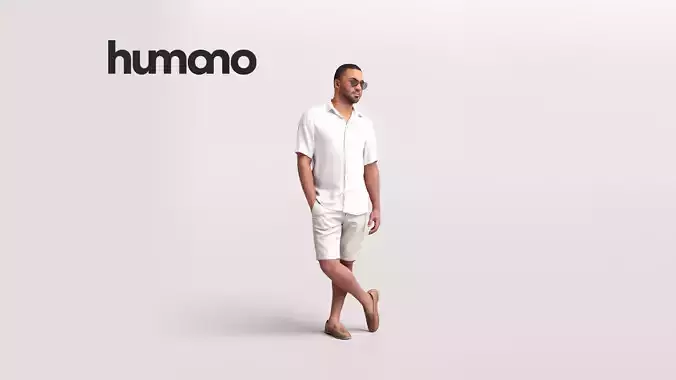 Humano Man on Yacht 2207-8 3D model