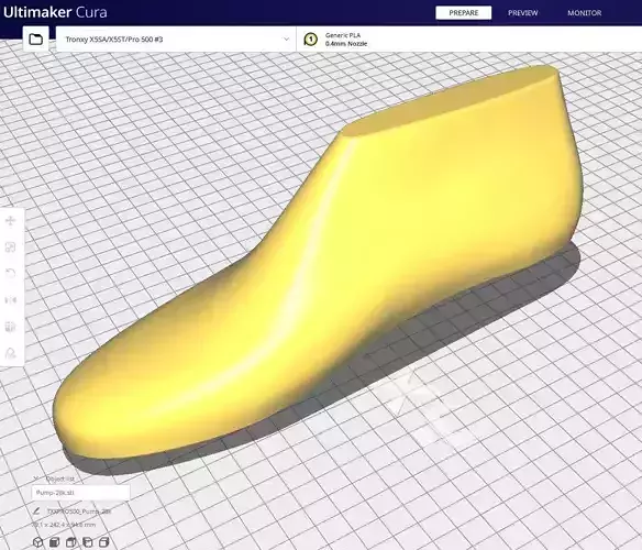 Shoes Lasts - Pump 3D print model 3D model