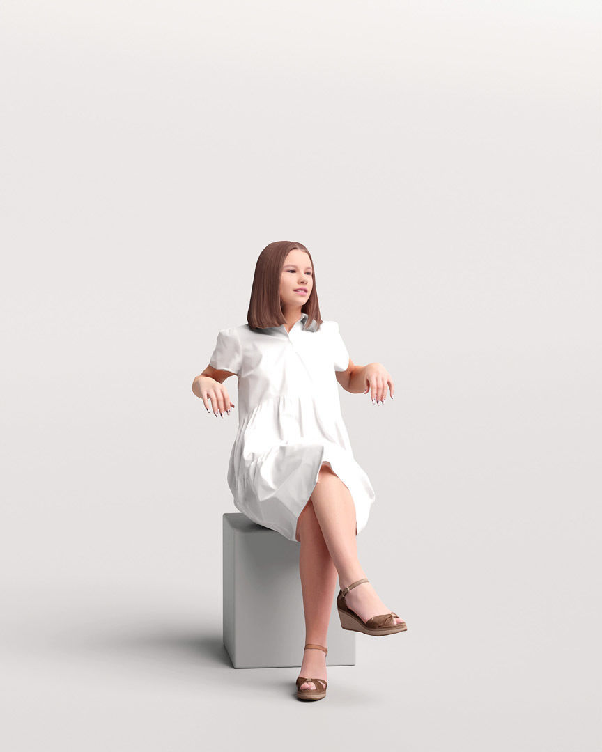 Humano Woman on Yacht 2207-3 3D model_3