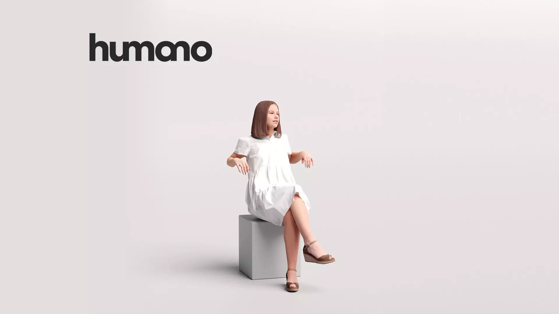 Humano Woman on Yacht 2207-3 3D model_0