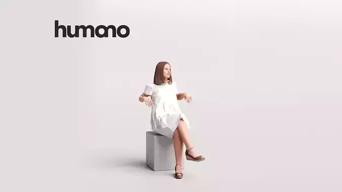 Humano Woman on Yacht 2207-3 3D model