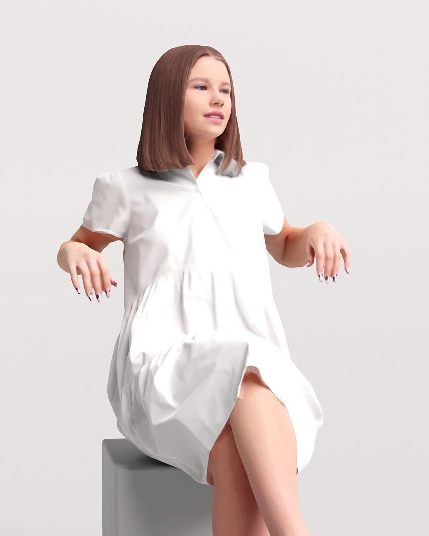 Humano Woman on Yacht 2207-3 3D model_6