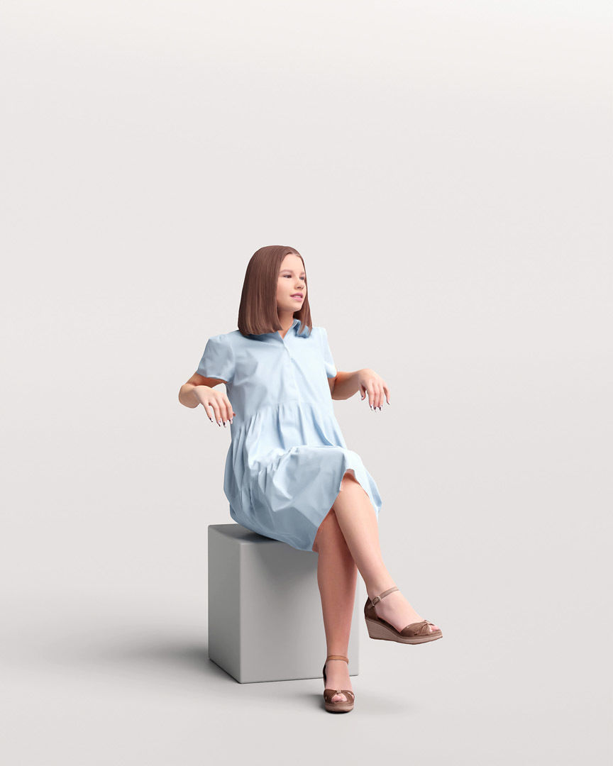 Humano Woman on Yacht 2207-3 3D model_10