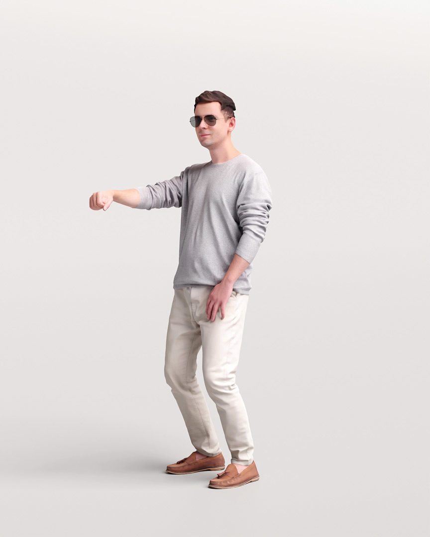 Humano Man Steering Yacht 2207-5 3D model_5