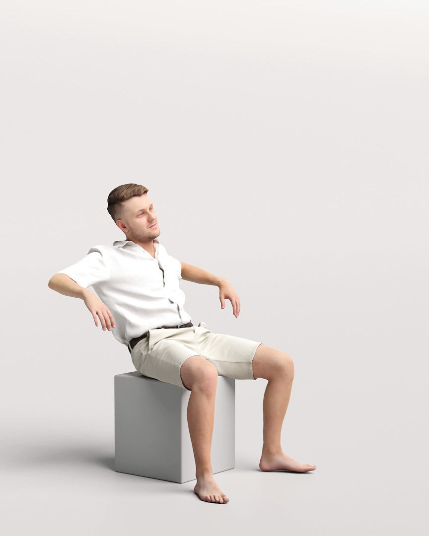 Humano Man on Yacht 2207-1 3D model_2