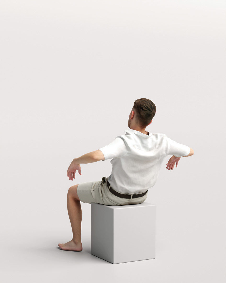 Humano Man on Yacht 2207-1 3D model_4