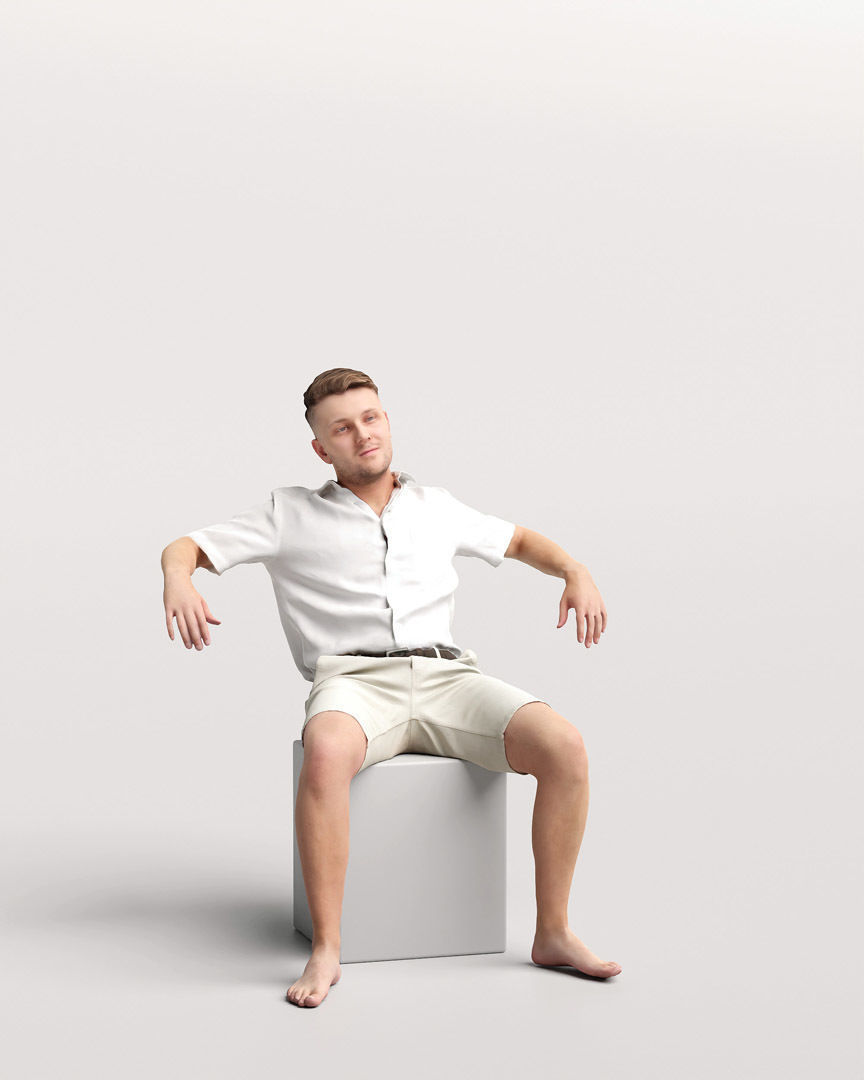 Humano Man on Yacht 2207-1 3D model_1