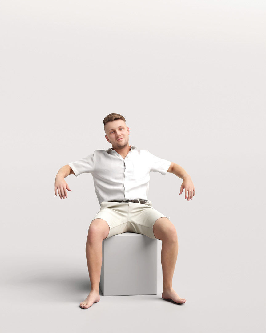 Humano Man on Yacht 2207-1 3D model_3