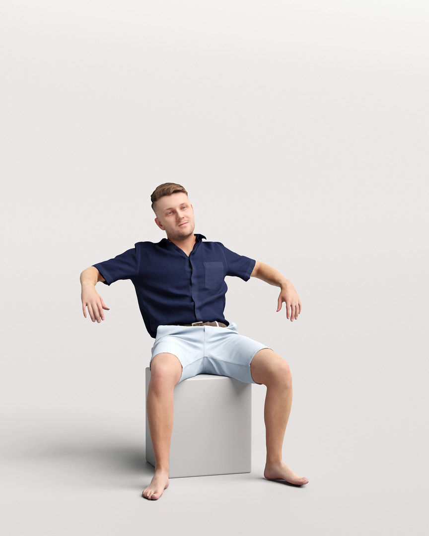 Humano Man on Yacht 2207-1 3D model_10