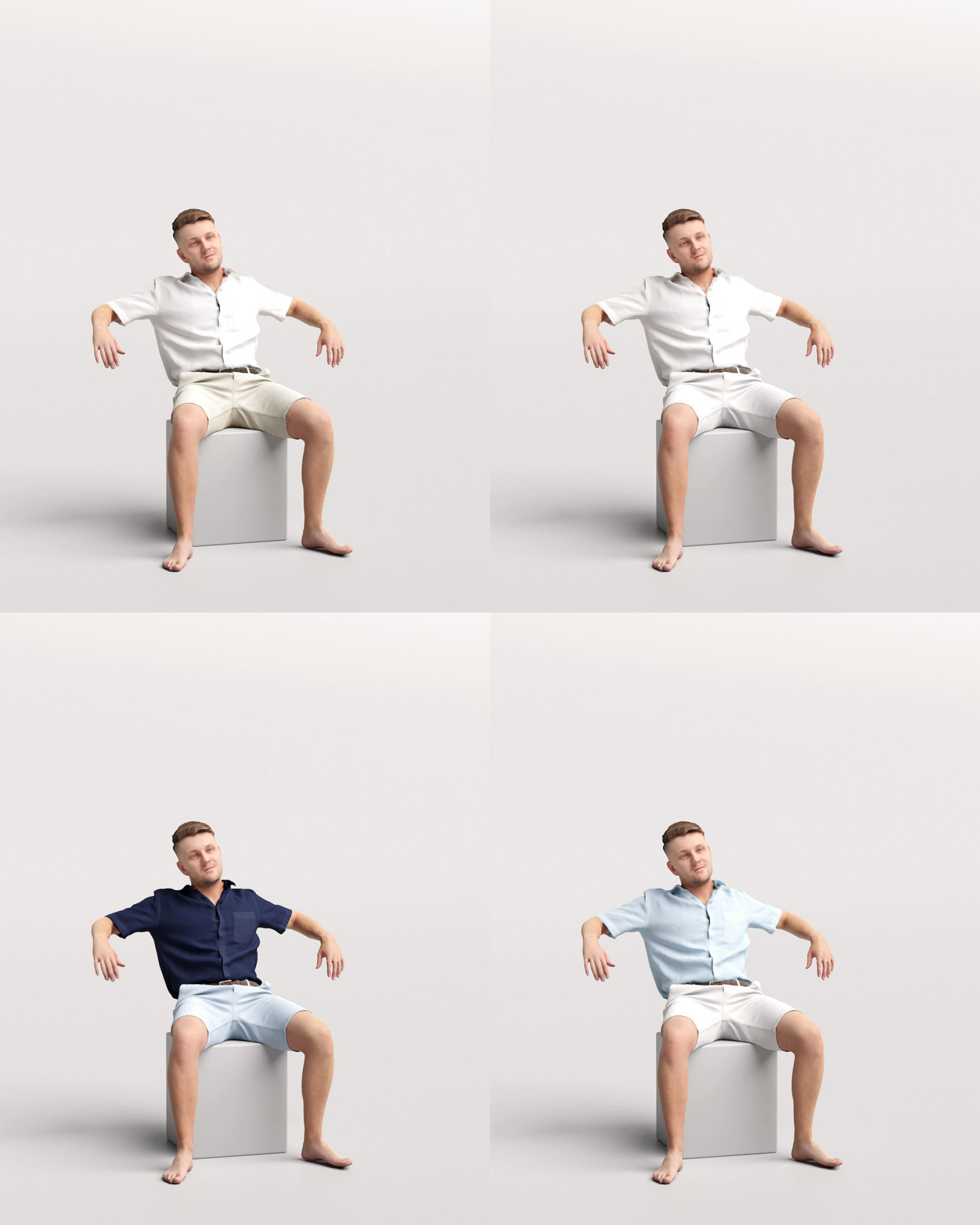 Humano Man on Yacht 2207-1 3D model_13