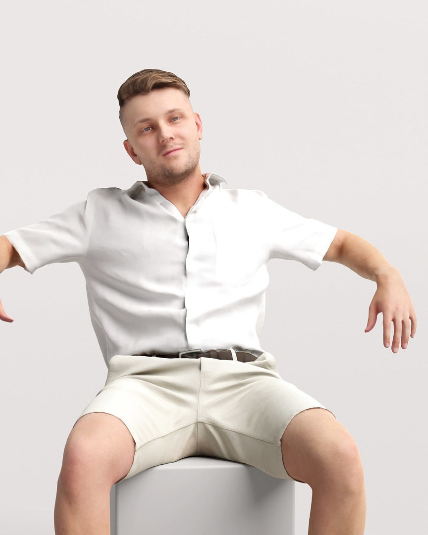 Humano Man on Yacht 2207-1 3D model_6