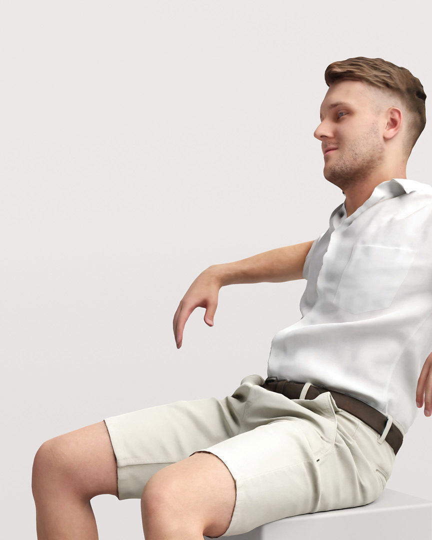 Humano Man on Yacht 2207-1 3D model_7