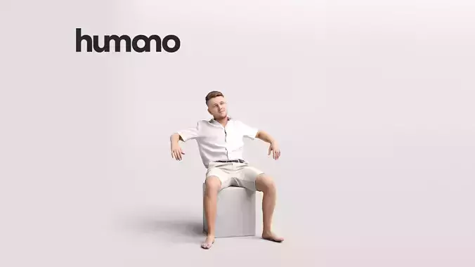 Humano Man on Yacht 2207-1 3D model Humano Man on Yacht 2207-1 3D model