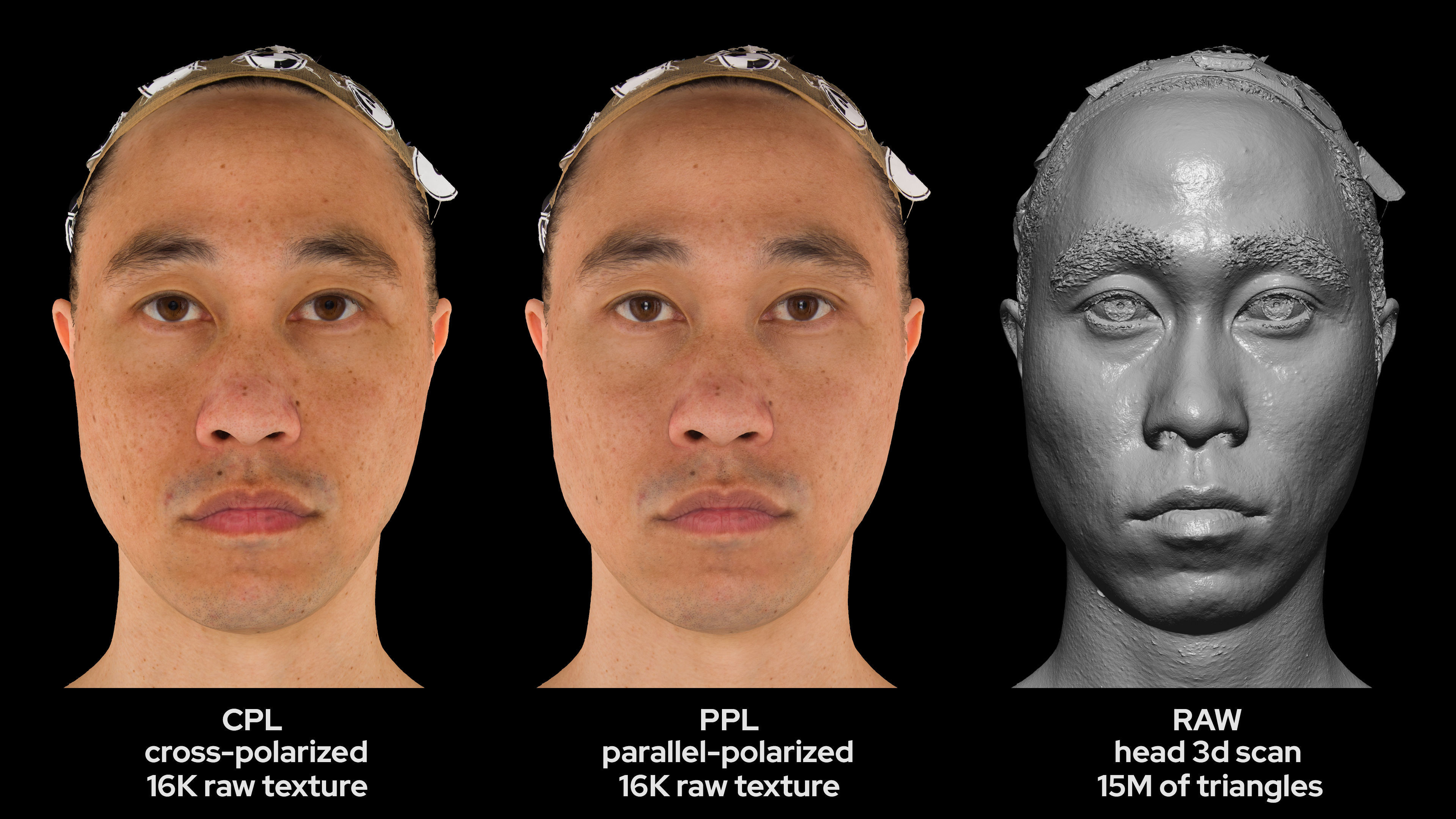 Asian Male 30s head scan 012 3D model_4