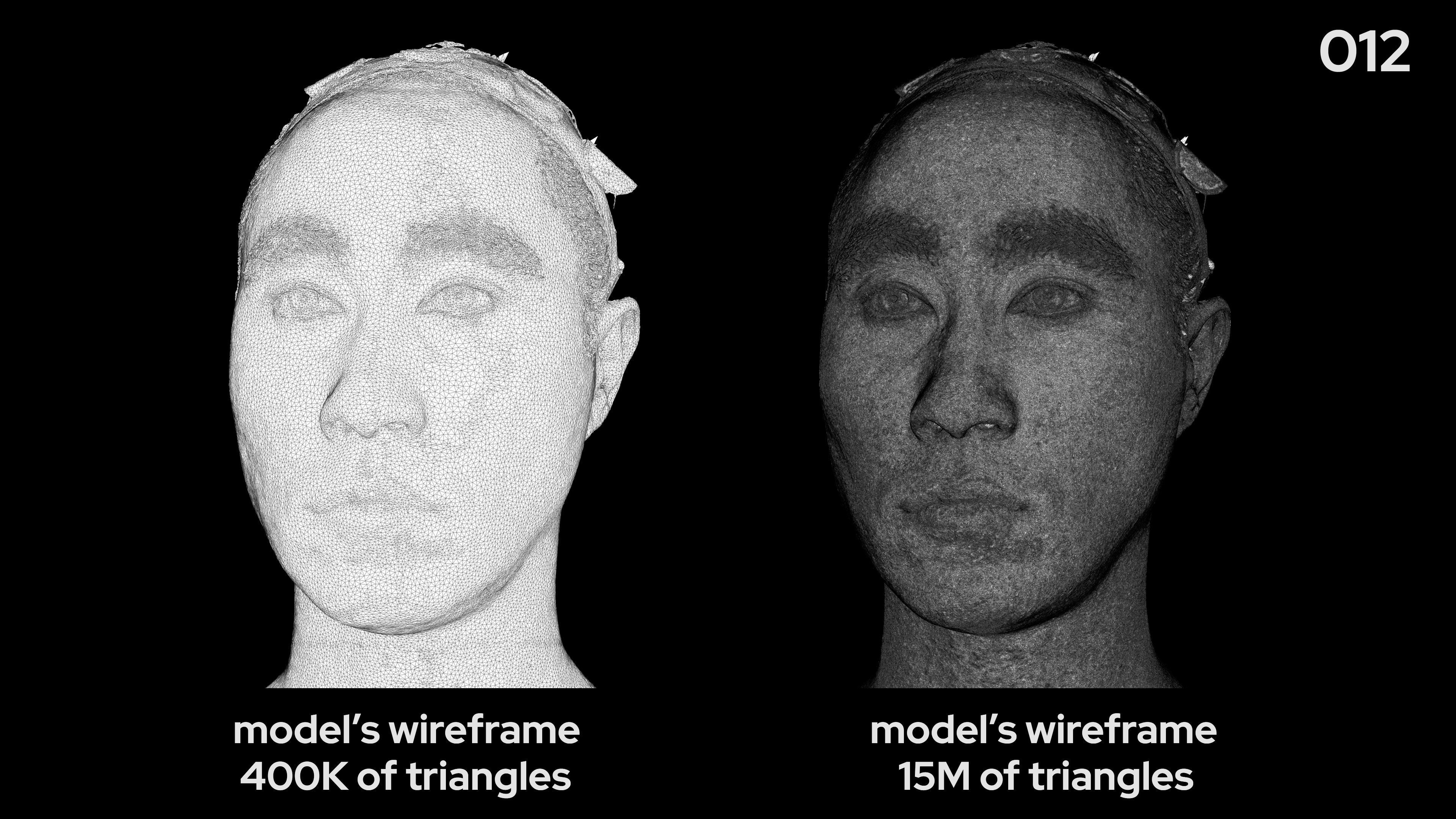 Asian Male 30s head scan 012 3D model_7