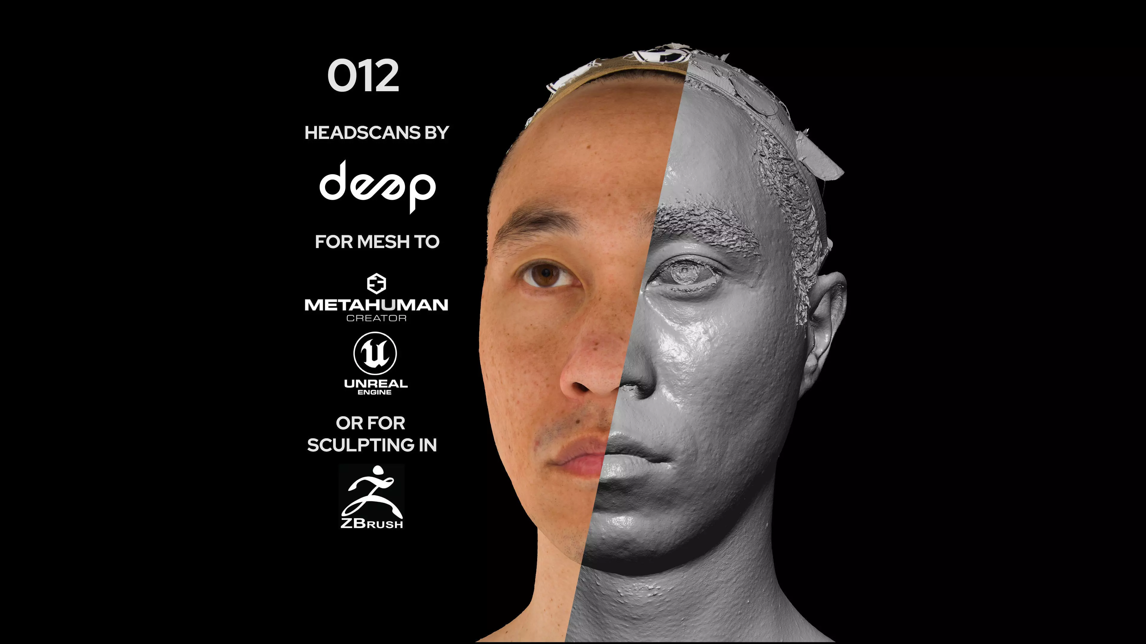 Asian Male 30s head scan 012 3D model_0