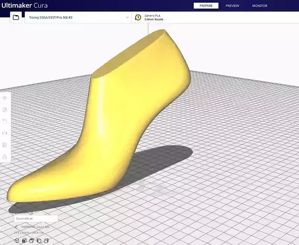 Shoes Lasts - Court 3D print model 3D model