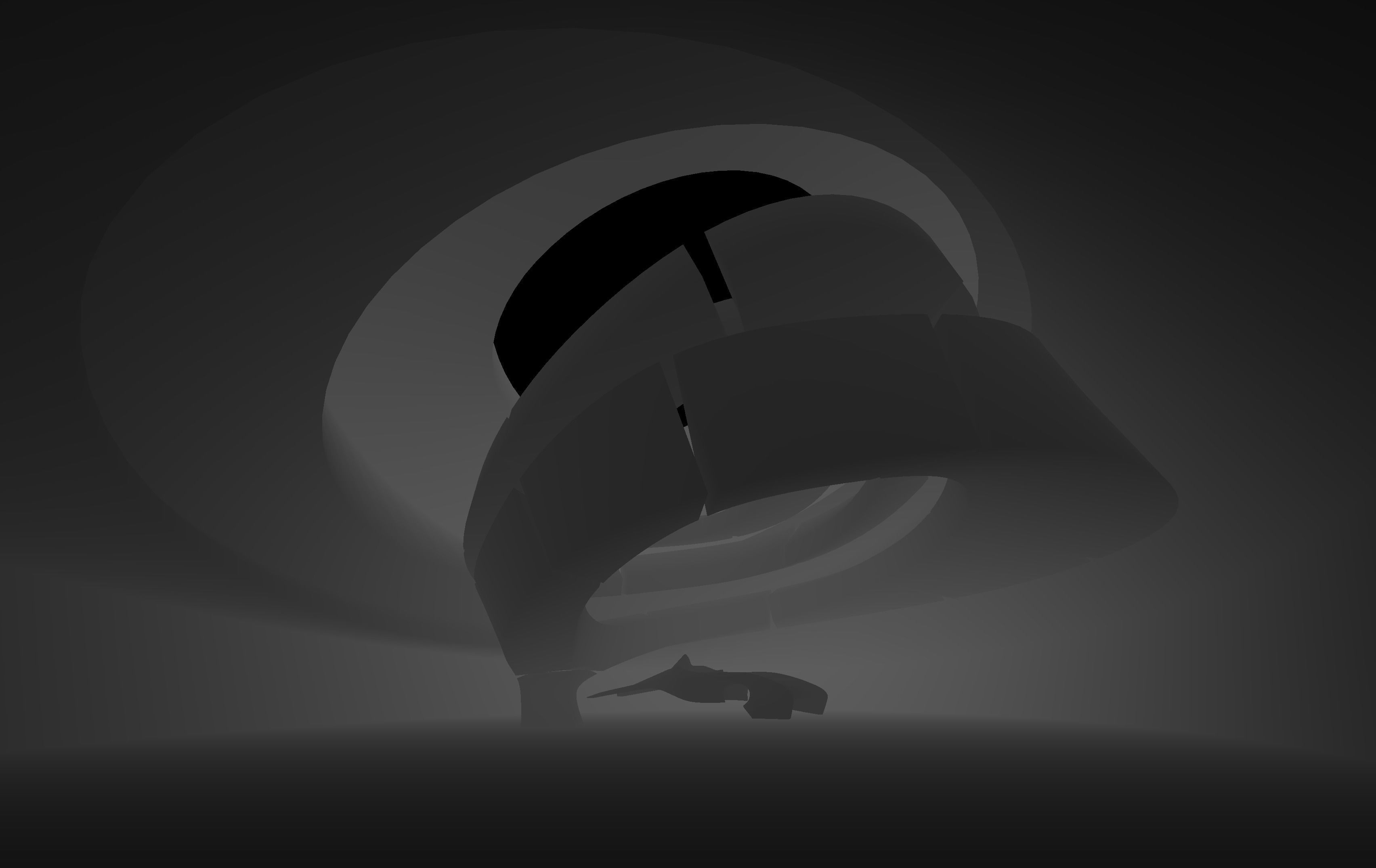 Dynamic Metal Room Low-poly 3D model_11