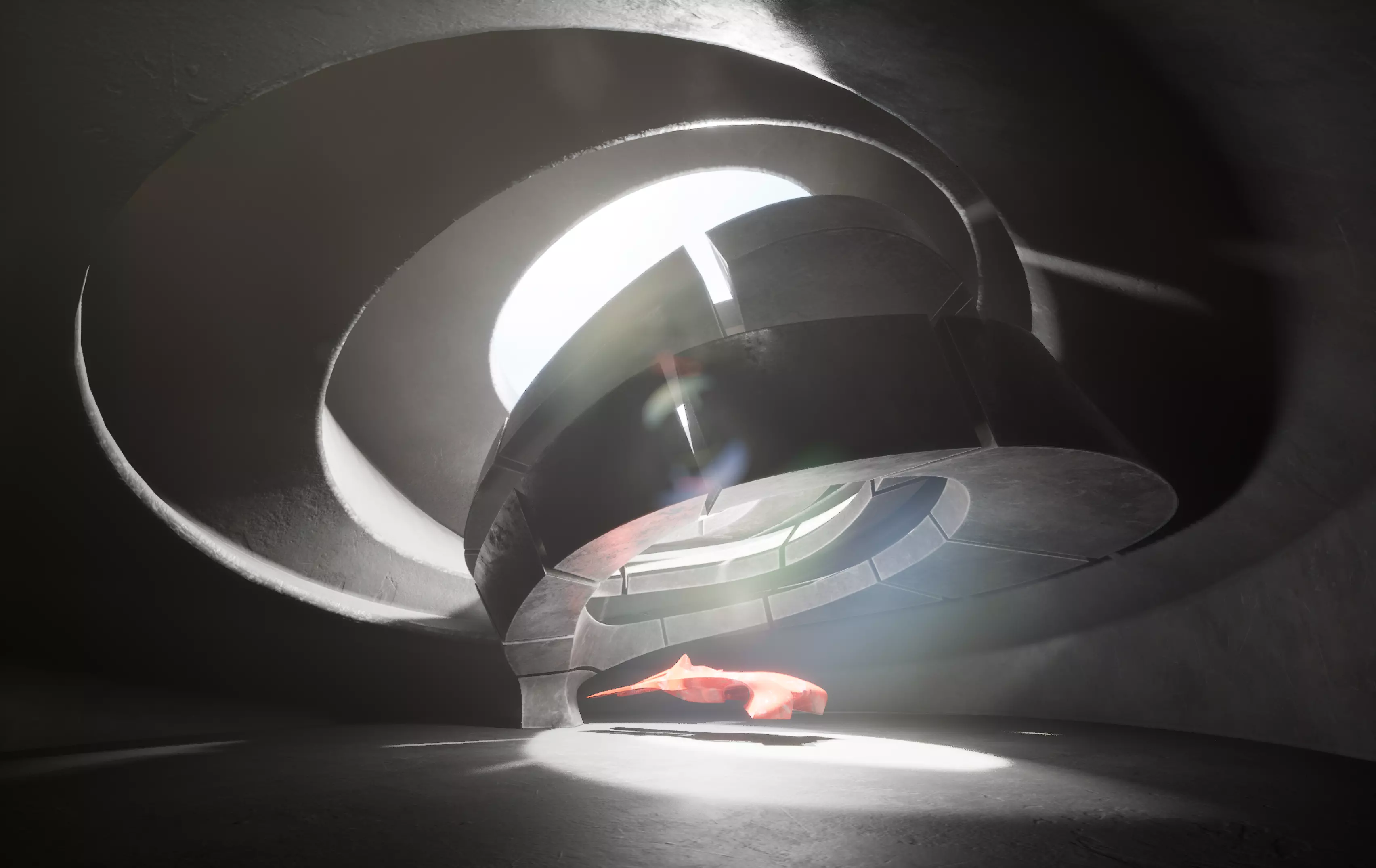 Dynamic Metal Room Low-poly 3D model_0