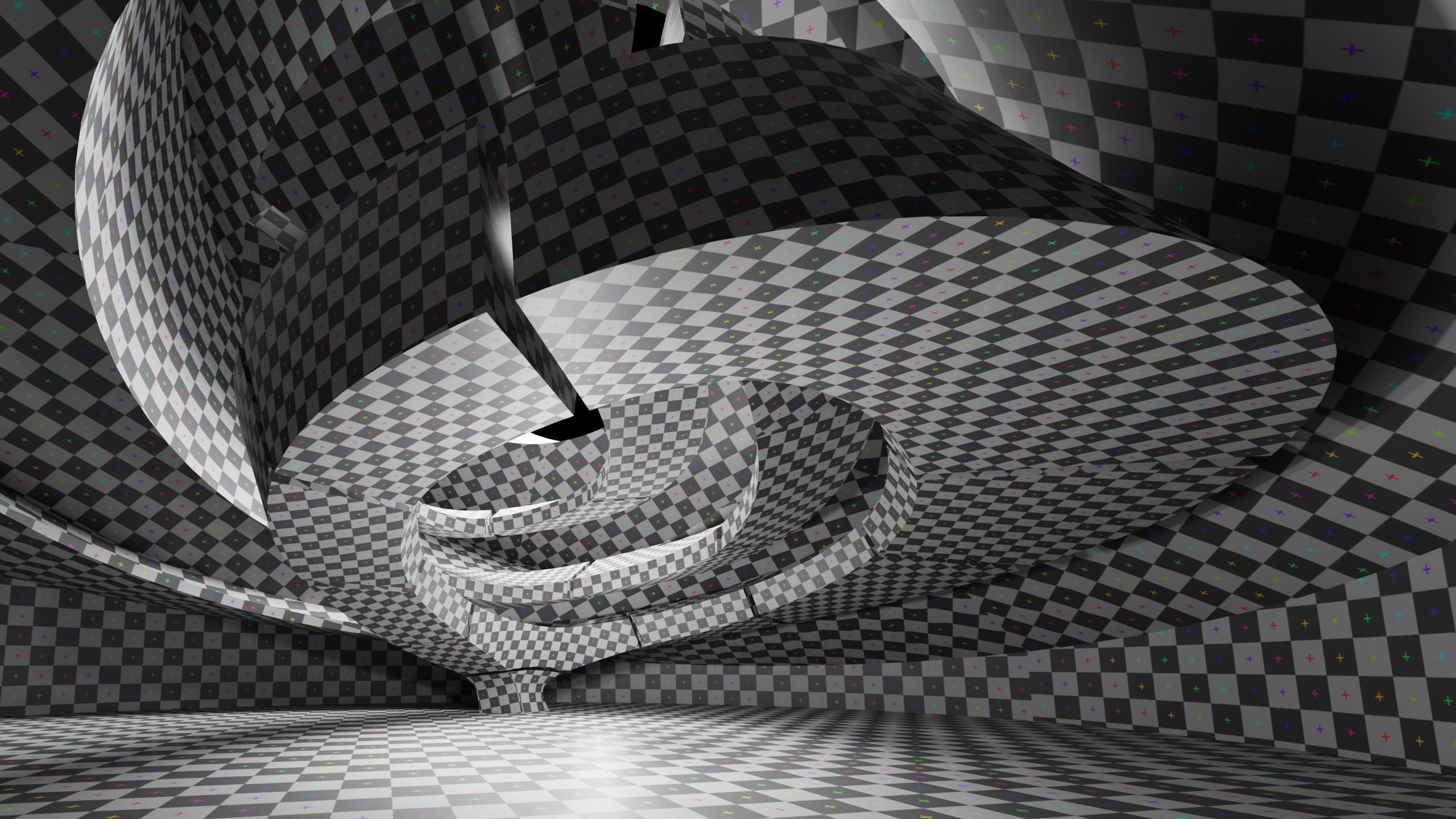 Dynamic Metal Room Low-poly 3D model_15