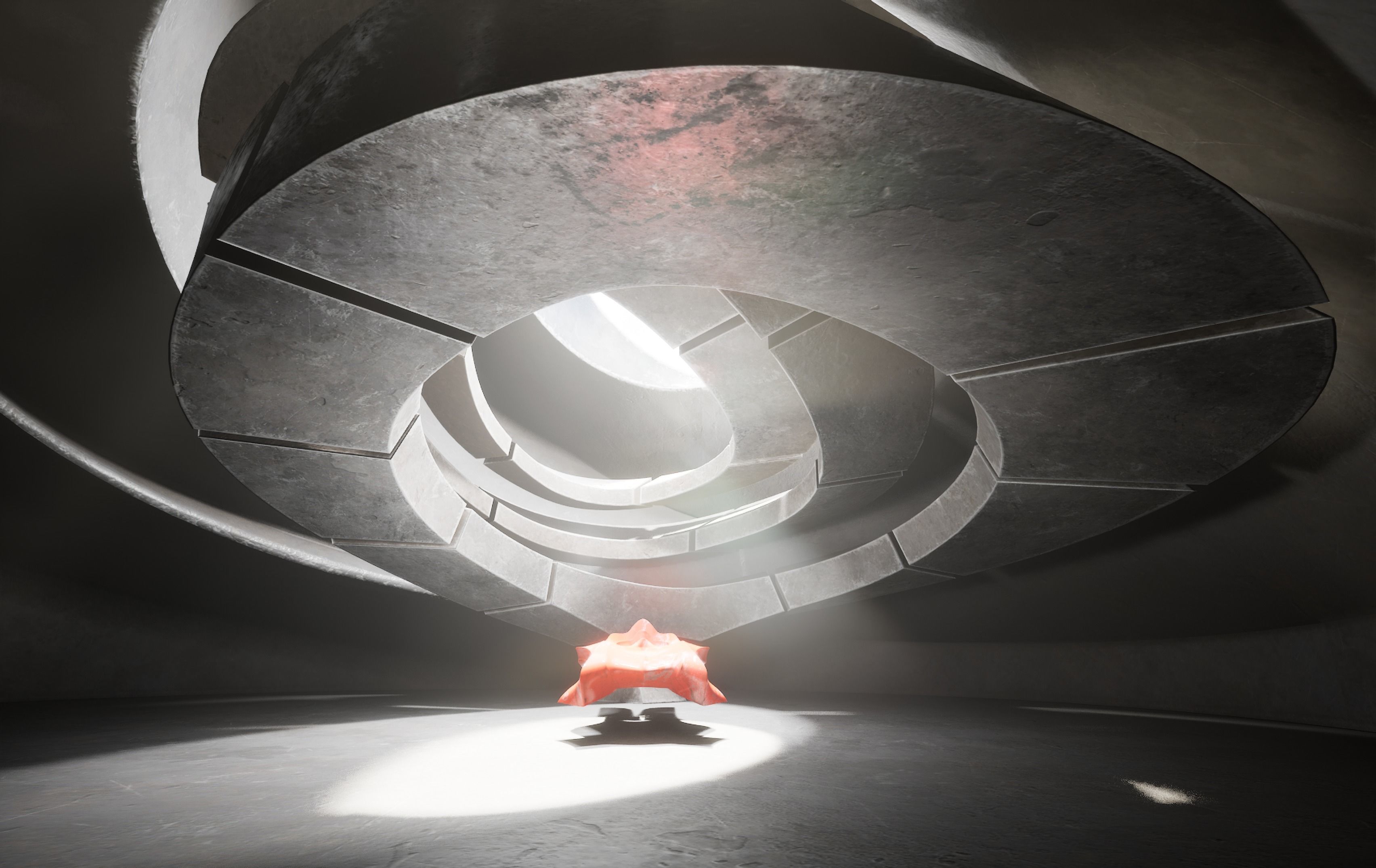 Dynamic Metal Room Low-poly 3D model_4