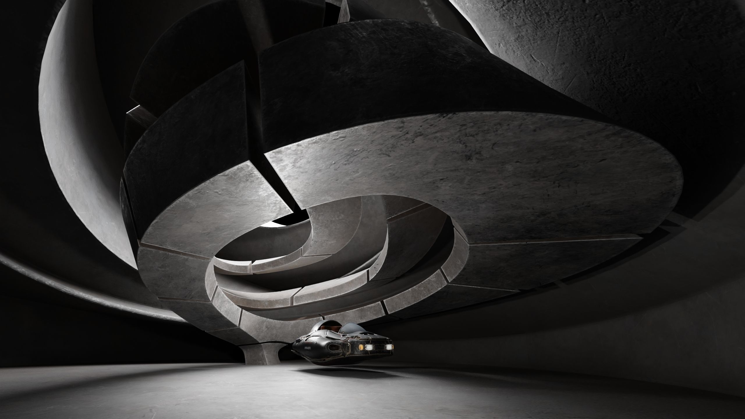 Dynamic Metal Room Low-poly 3D model_18