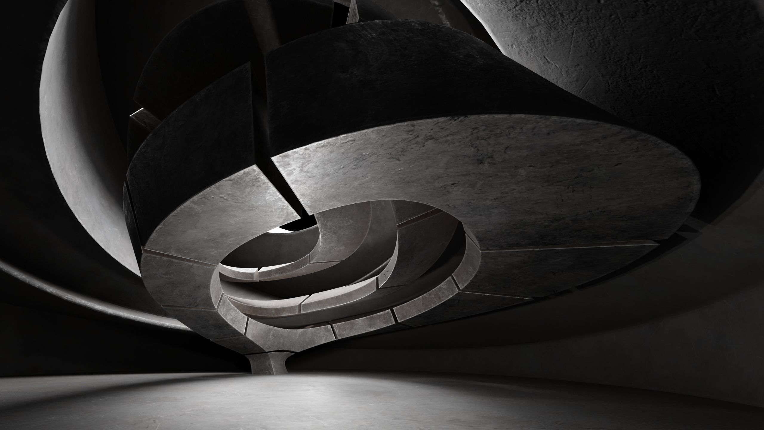 Dynamic Metal Room Low-poly 3D model_13