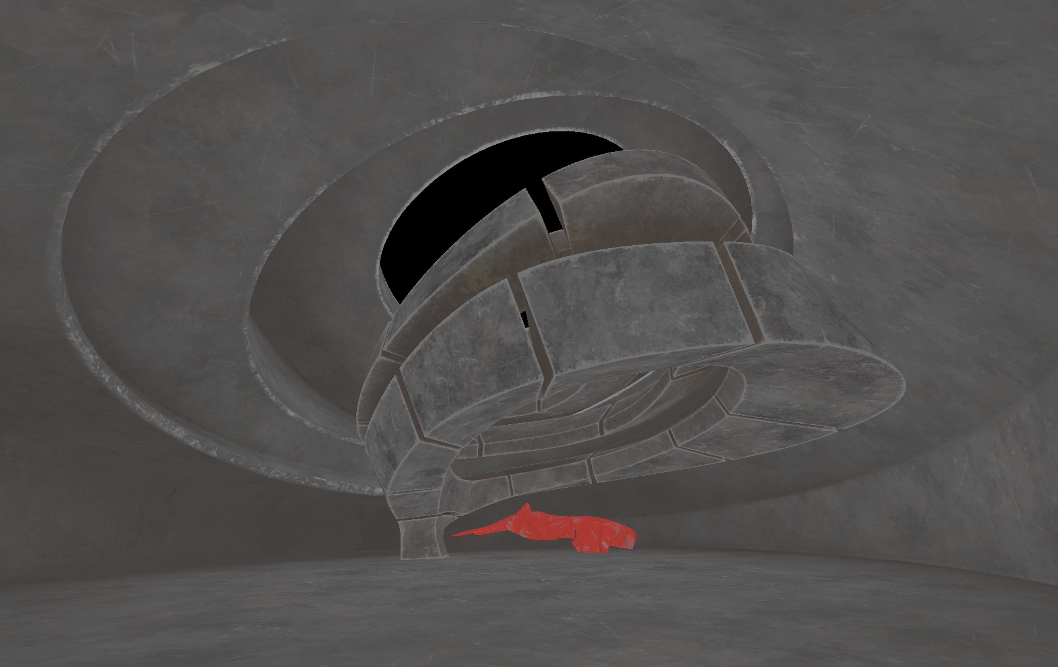 Dynamic Metal Room Low-poly 3D model_8