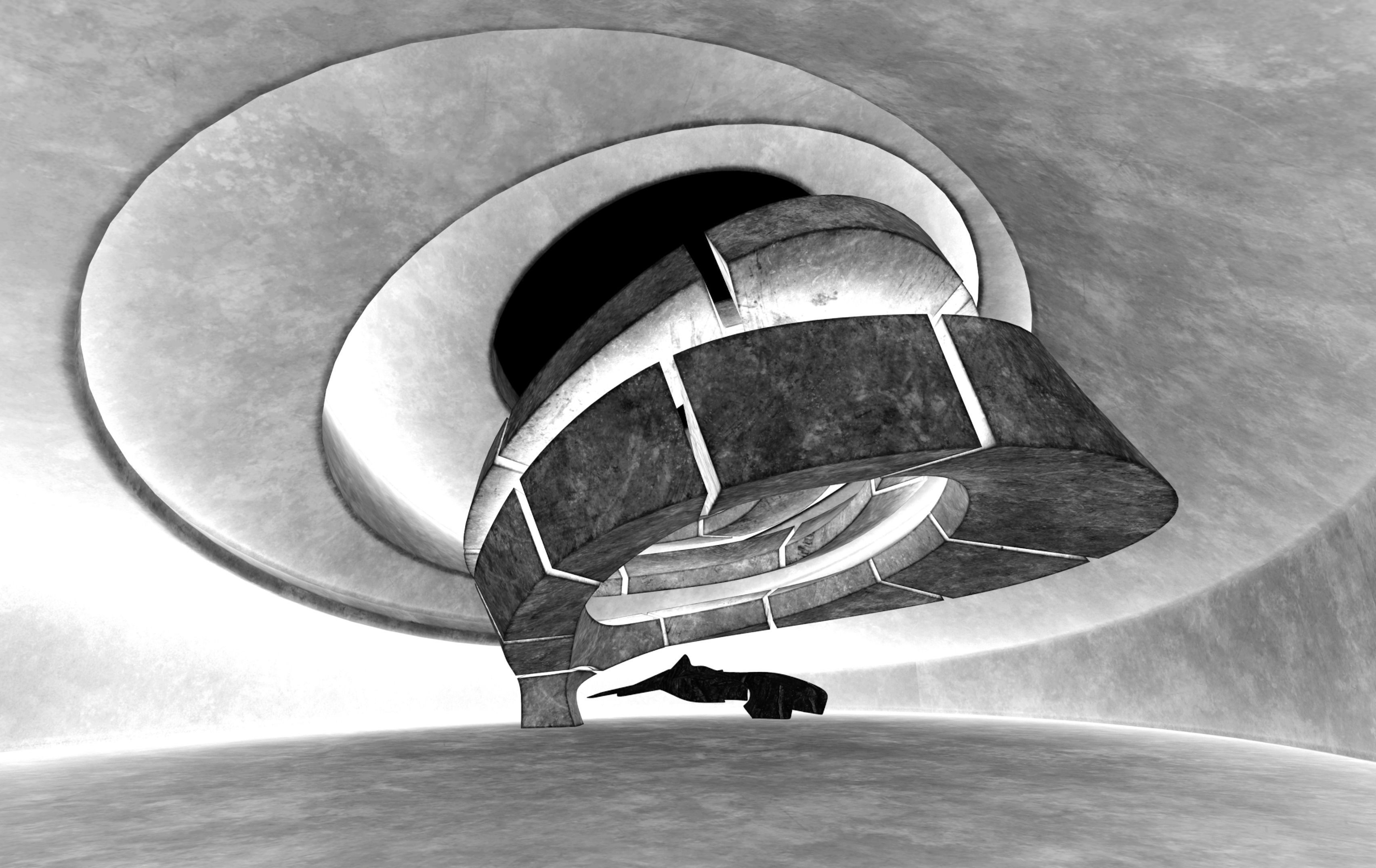 Dynamic Metal Room Low-poly 3D model_10