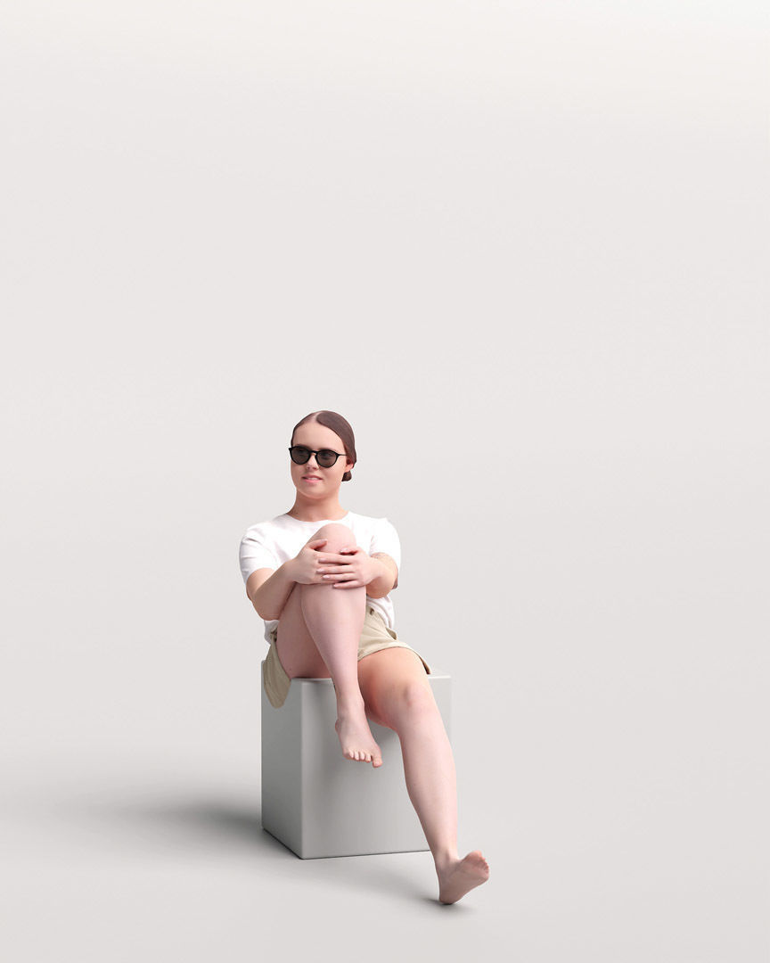 Humano Woman on Yacht 2207-2 3D model_9