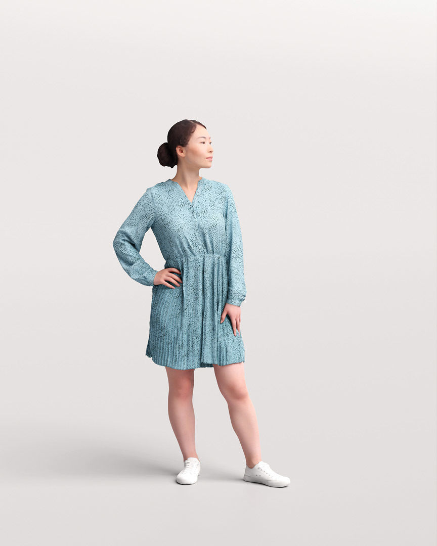 Humano Asian Woman on Yacht 2207-11 3D model_9