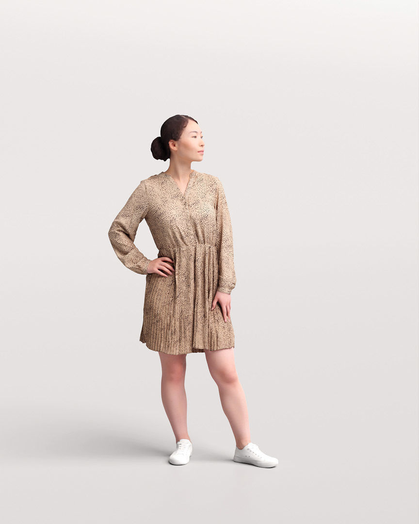 Humano Asian Woman on Yacht 2207-11 3D model_10