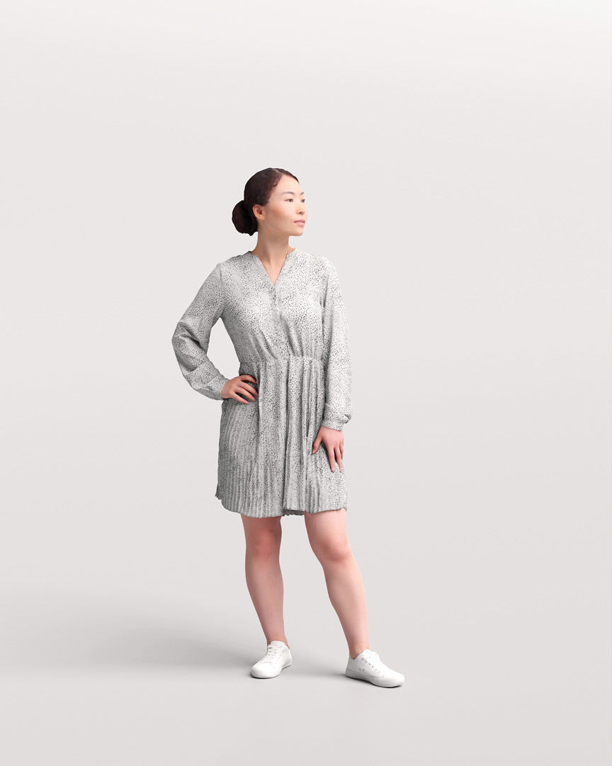 Humano Asian Woman on Yacht 2207-11 3D model_3