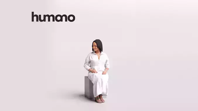 Humano Woman on Yacht 2207-10 3D model