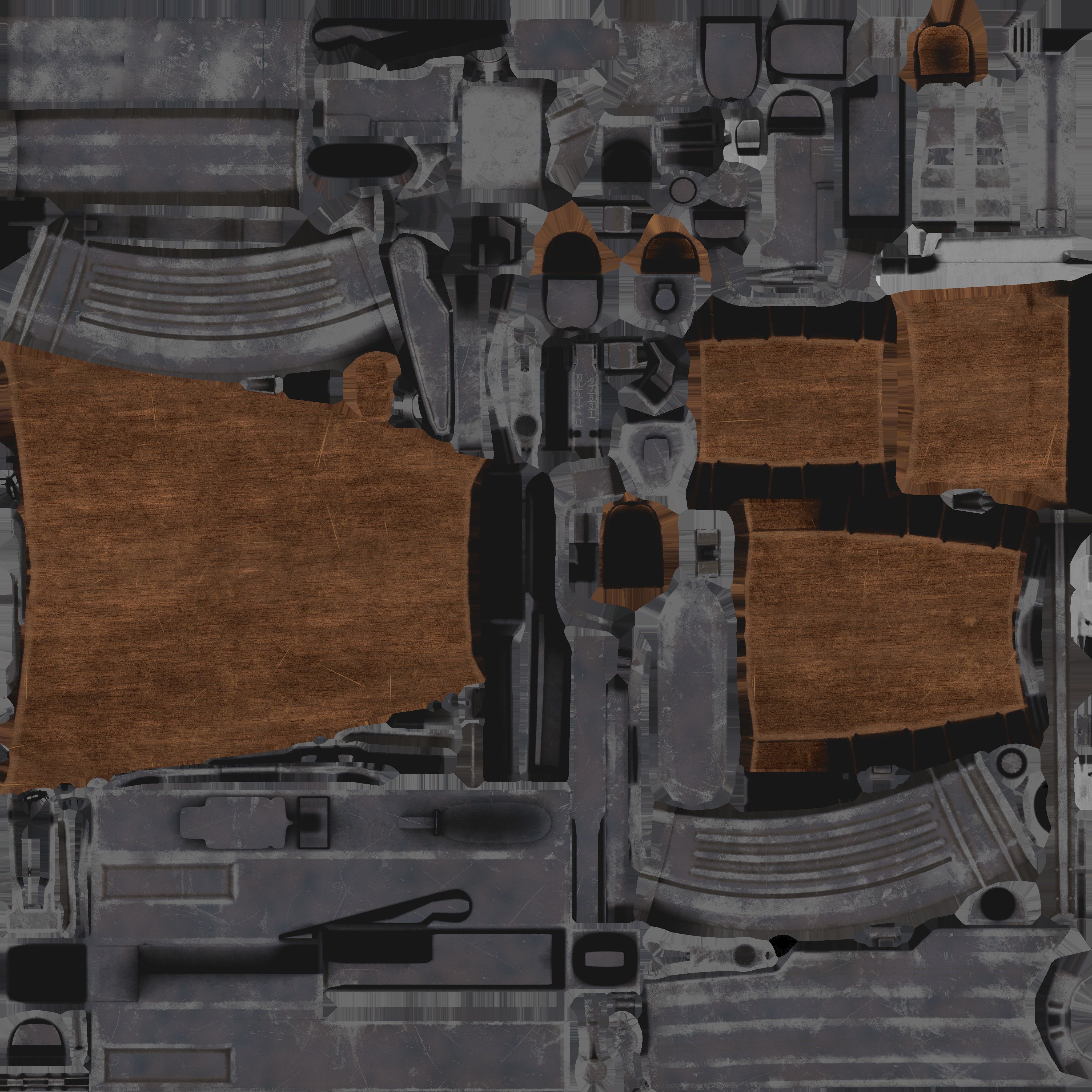 Game Ready Ak4 Free low-poly 3D model_7