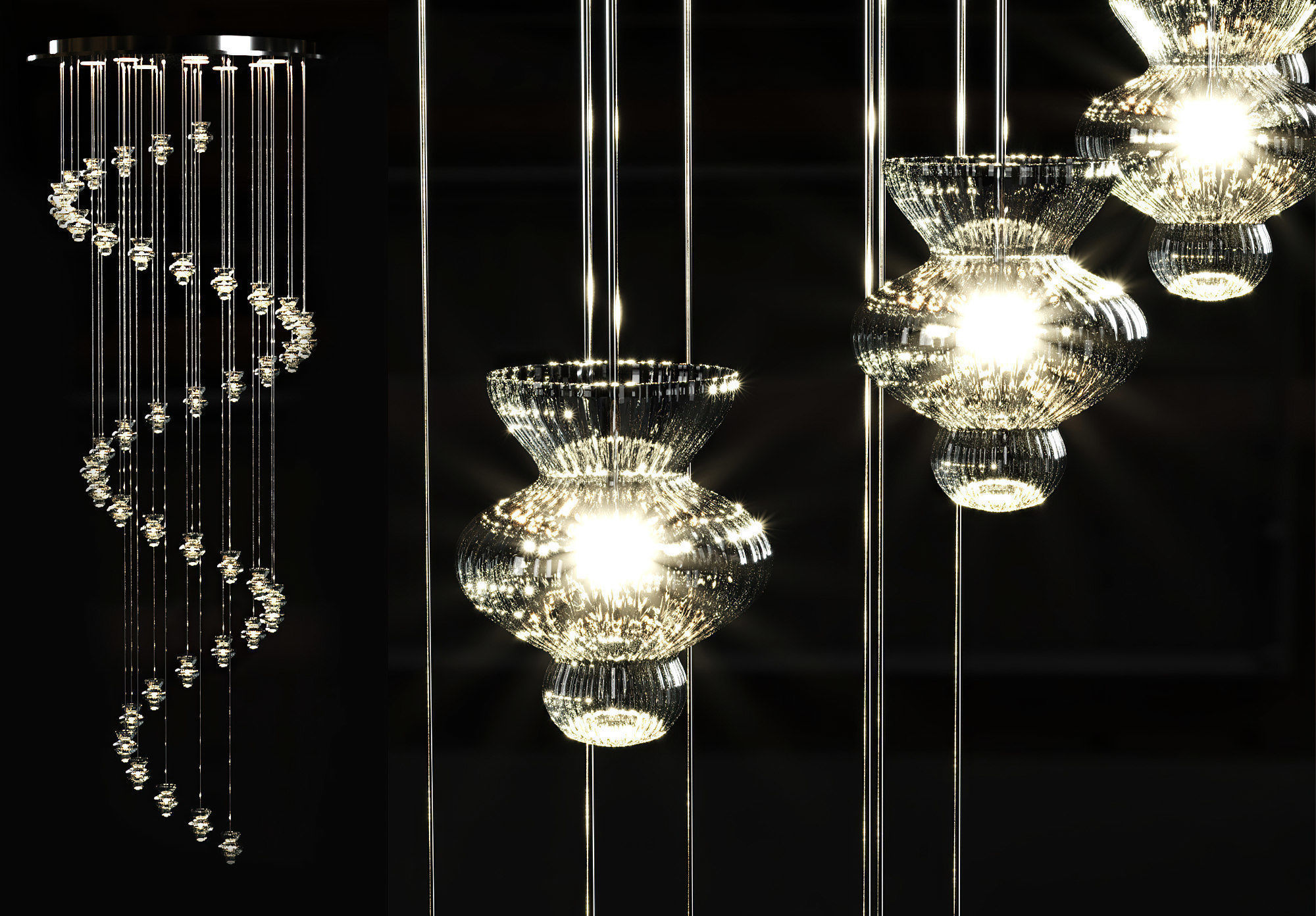 Jack Hanging Crystal light  3D model_1