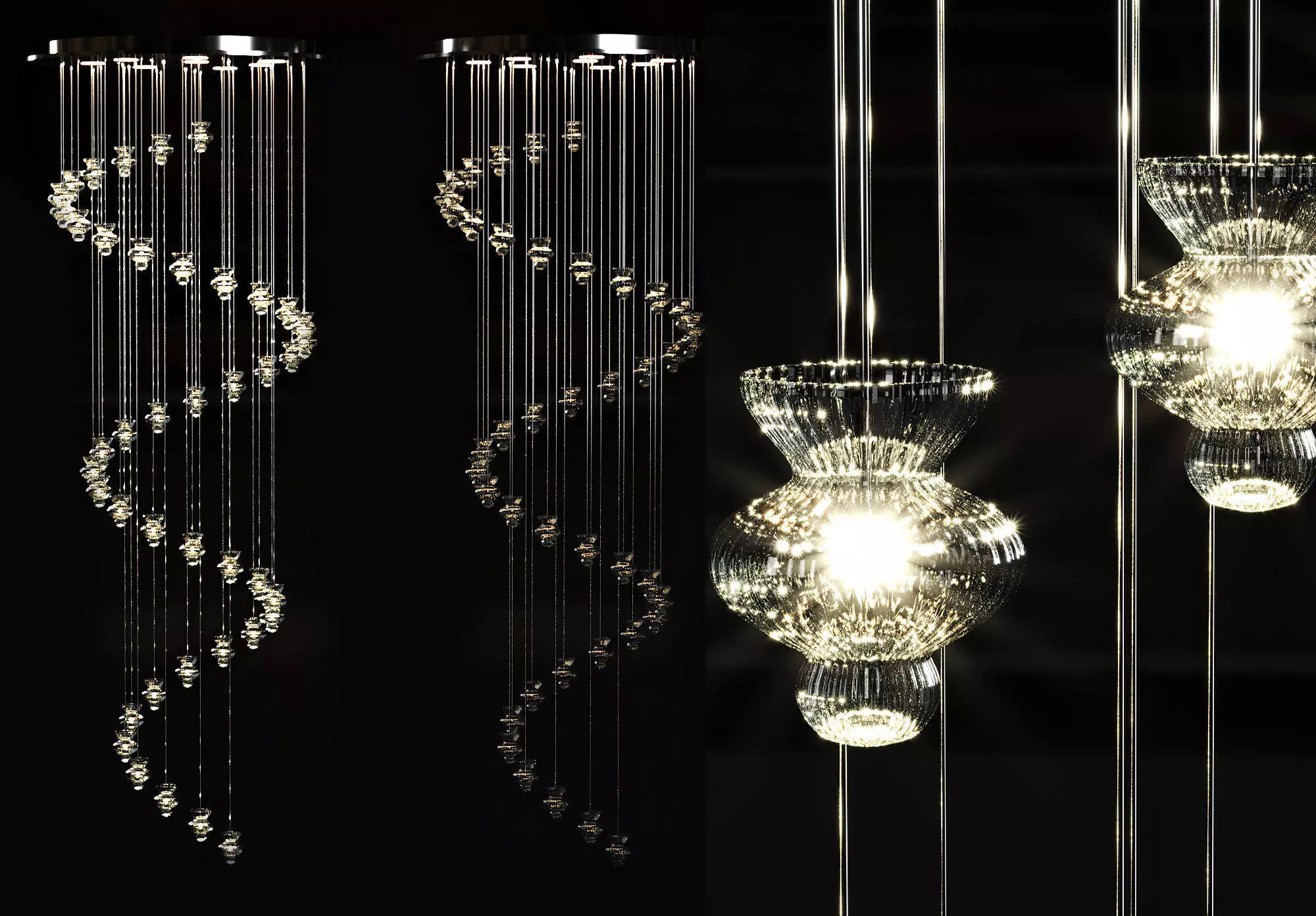 Jack Hanging Crystal light  3D model_0