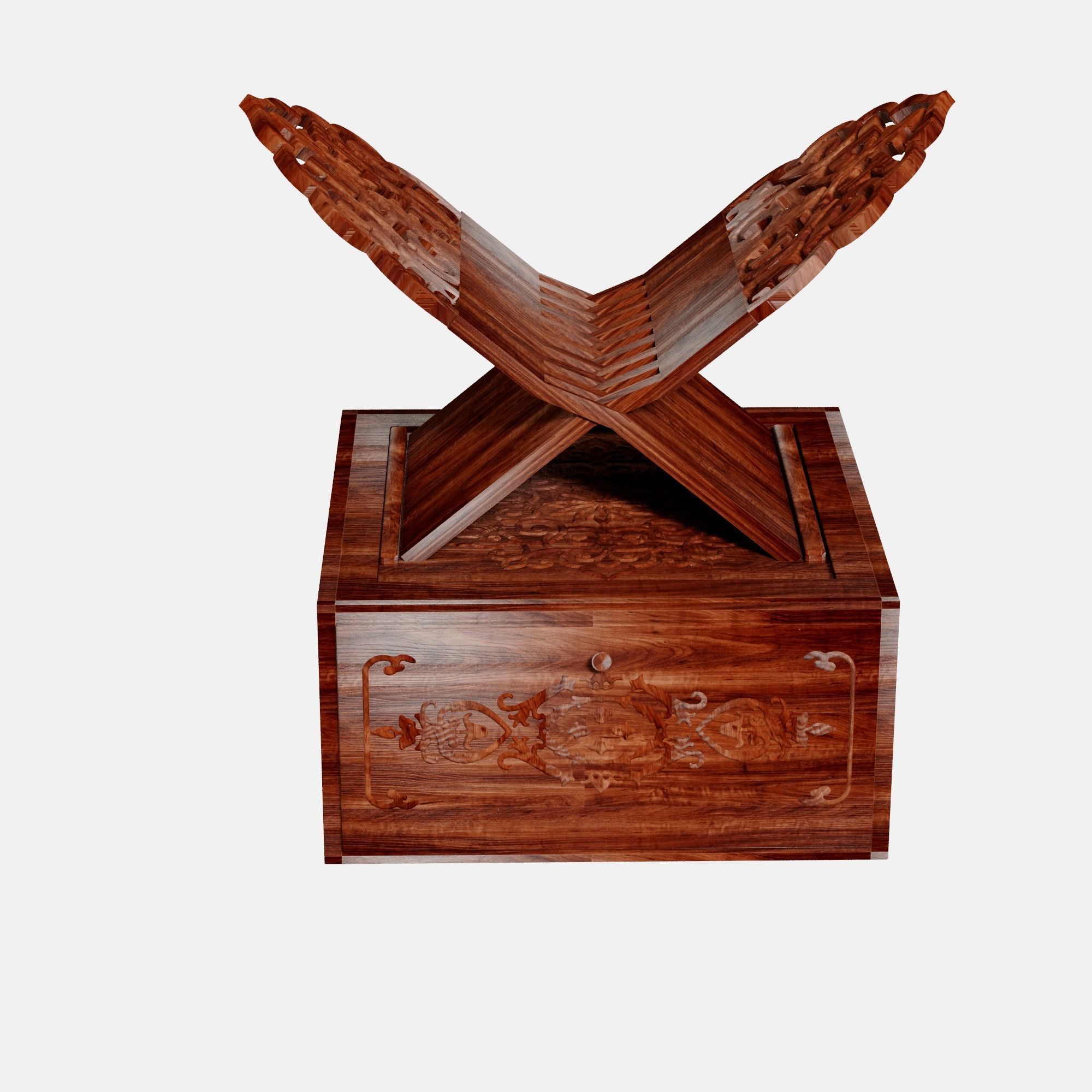 Lavh special chair for read the book 3D model_4