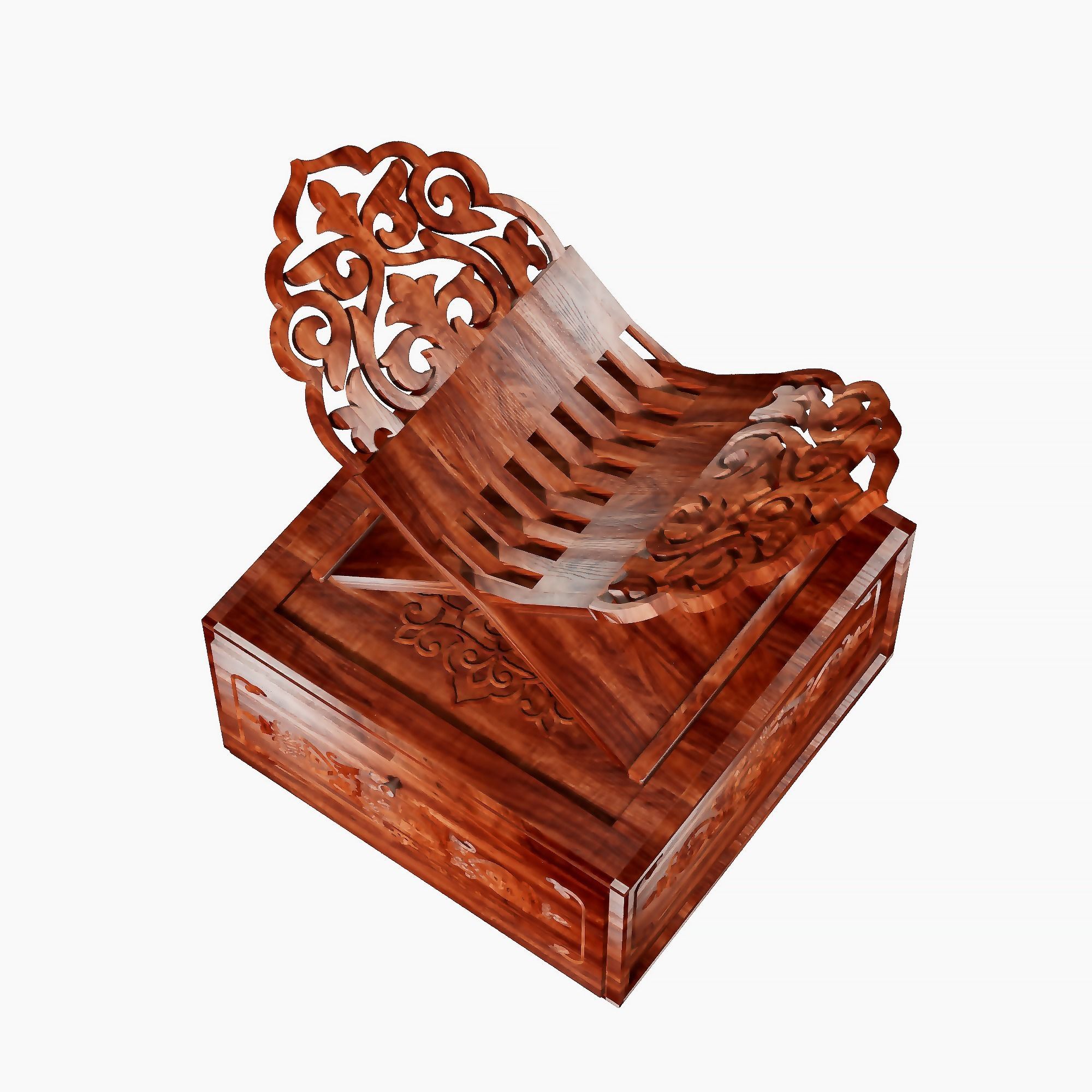 Lavh special chair for read the book 3D model_1