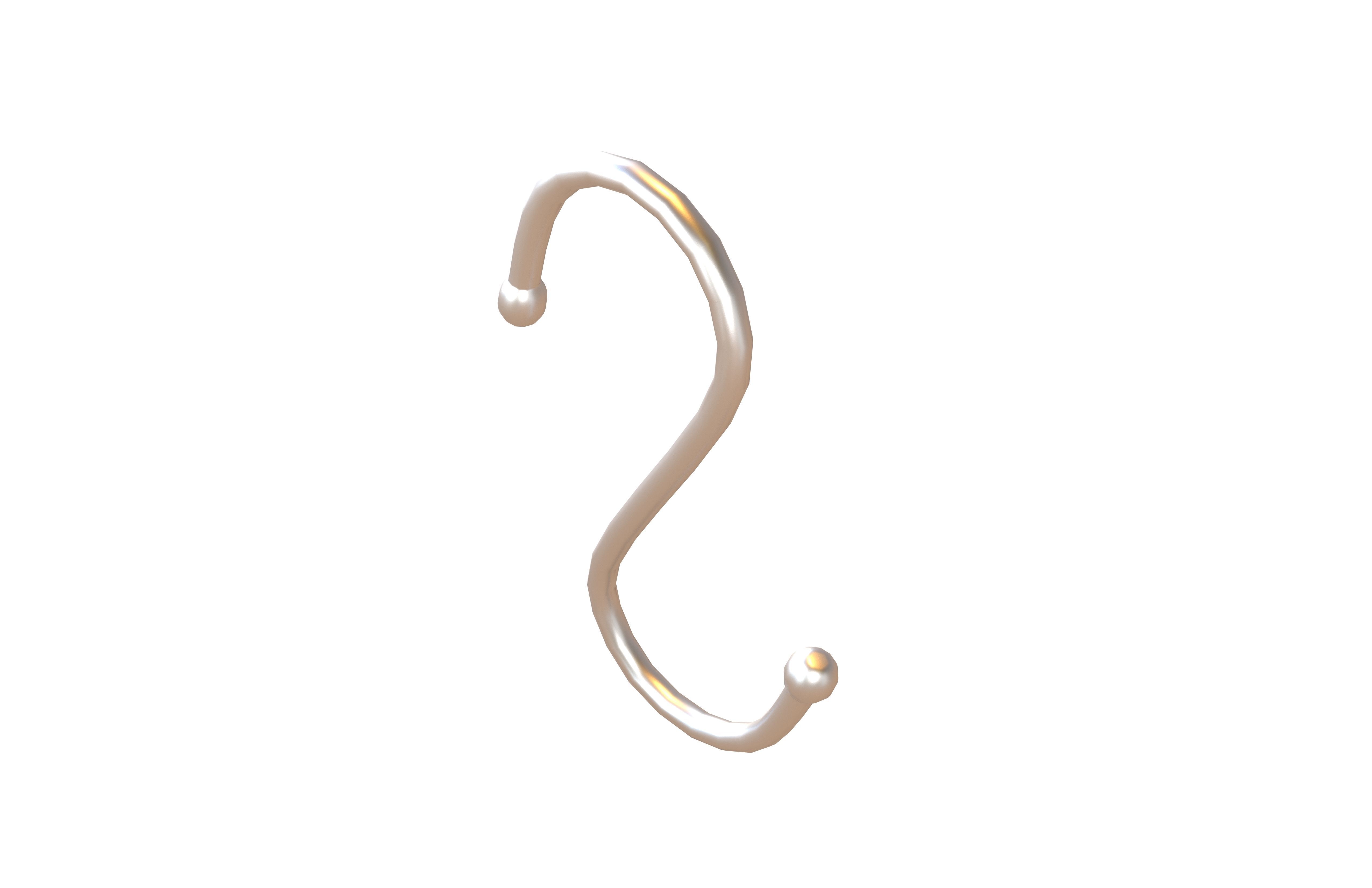 Hook v1 001 Low-poly 3D model_3